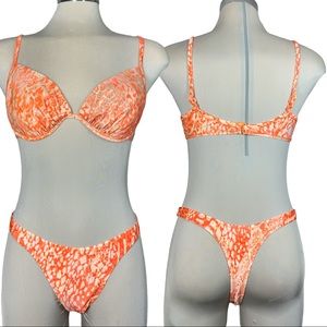 Endless Sun  Orange Two Pieces  Bikinis Swimmers Size M